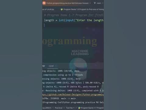 Program for finding rectangles || Python Tutorial - for Beginners # ...