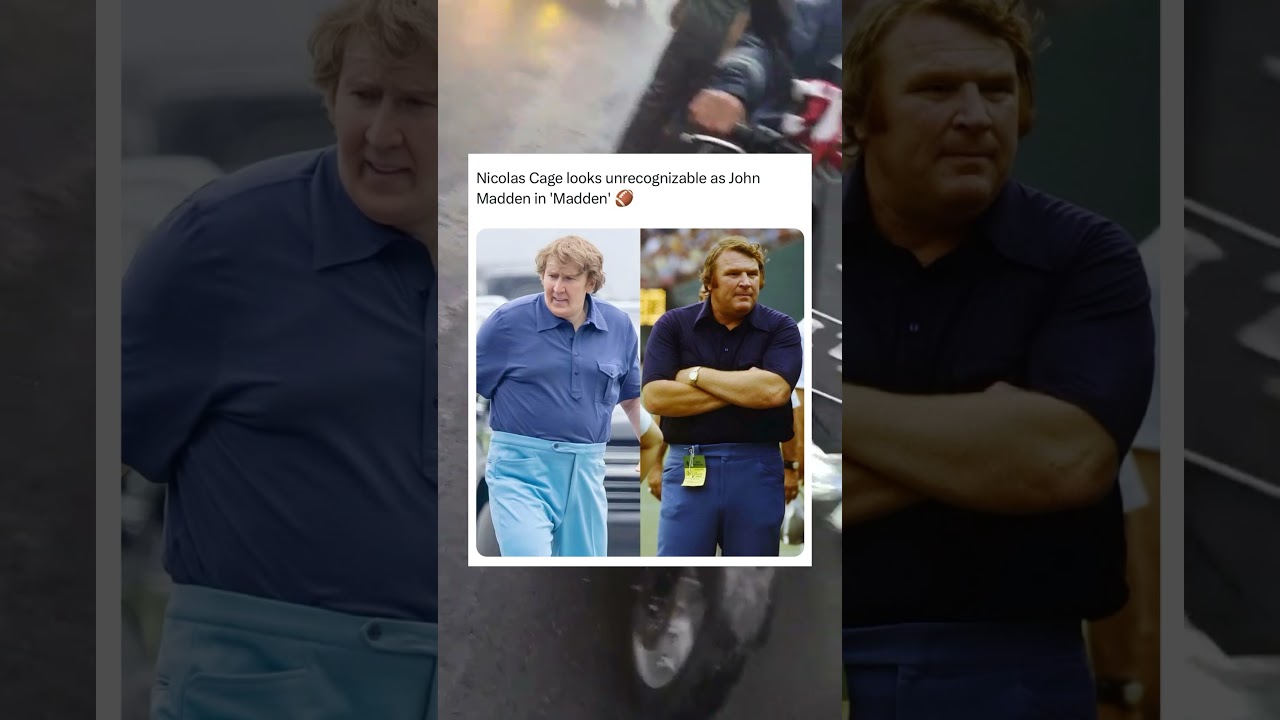 I can’t believe that’s Nicolas Cage! Who else thought this was the real John Madden? 👀