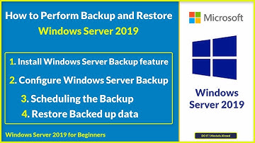 How to Perform Backup and Restore in Windows Server 2019