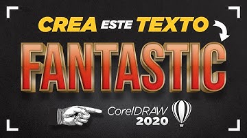 TEXTO FANTASTICO con EFECTO 3D  DORADO 🚀 en CORELDRAW 2022
