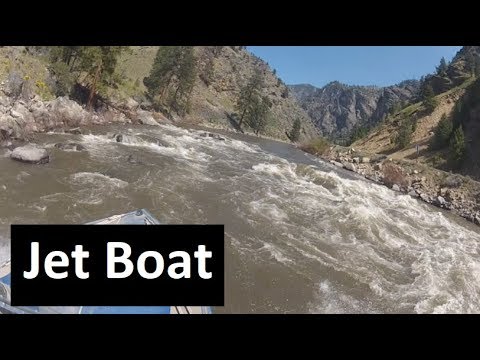 Jet Boat Salmon River Idaho USA near Shoup - YouTube