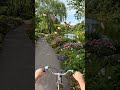Riding in Butterfly Garden #cycling #garden