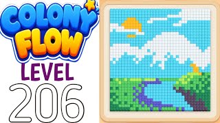 Colony flow level 206 walkthrough solution 