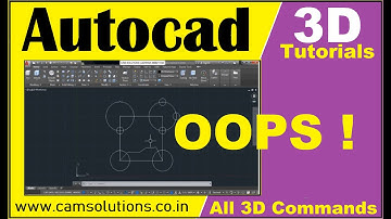 Autodesk Autocad 2020 tutorials for beginners | How to use Oops Command in autocad 2020
