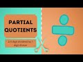 Partial Quotient Division Strategy Quiz