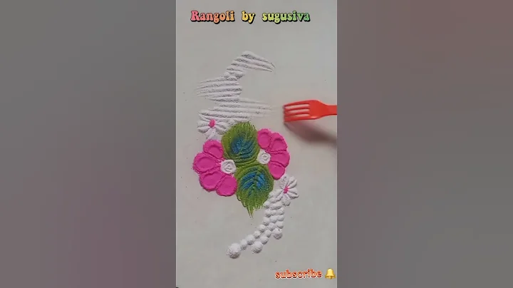 satisfying  rangoli  sand art