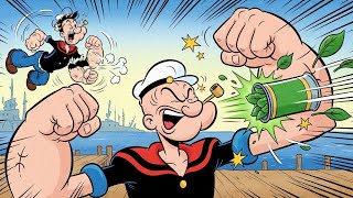 Popeye's Spinach Surprise Attack! 💥 Bluto Gets DESTROYED (Classic Cartoon Fight) Spinach Power Fleischerstudios Popeye Spinach