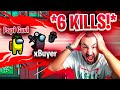 GANO MI MEJOR PARTIDA DE IMPOSTOR EN AMONG US *6 KILLS*