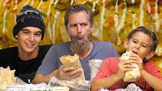 OMG Massive Monster Burrito Mukbang Challenge | Josh Darnit