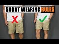 5 Short Wearing Rules ALL Men Should Follow!