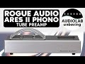 Rogue audio ares magnum ii tube phono preamplifier unboxing