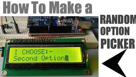 🔥How To Make A Random Option Picker Using ARDUINO?? Arduino Lottery! 🎰