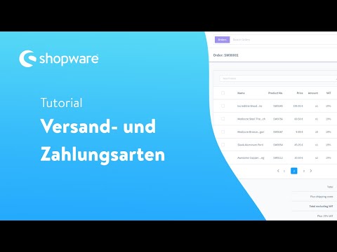 [DE] Shopware 6 User Onboarding - Versand- und Zahlungsarten