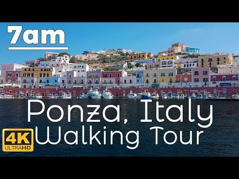 Ponza at 7am - Italian Island Tour - 4K