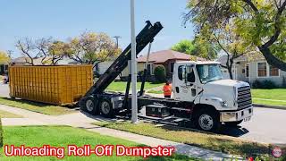 UNLOADING & LOADING RollOff DumpsterCOMPLETE PROCESSWest Coast Arborists WCA