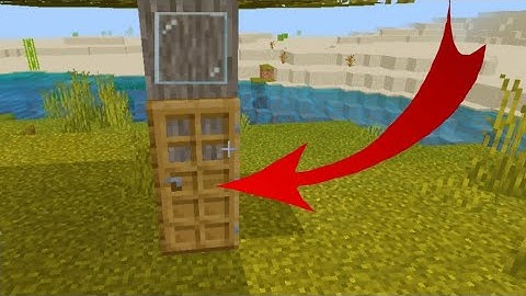 How to Live inside of a Tree in Minecraft|no addons|no mods|java edition pocket edition|