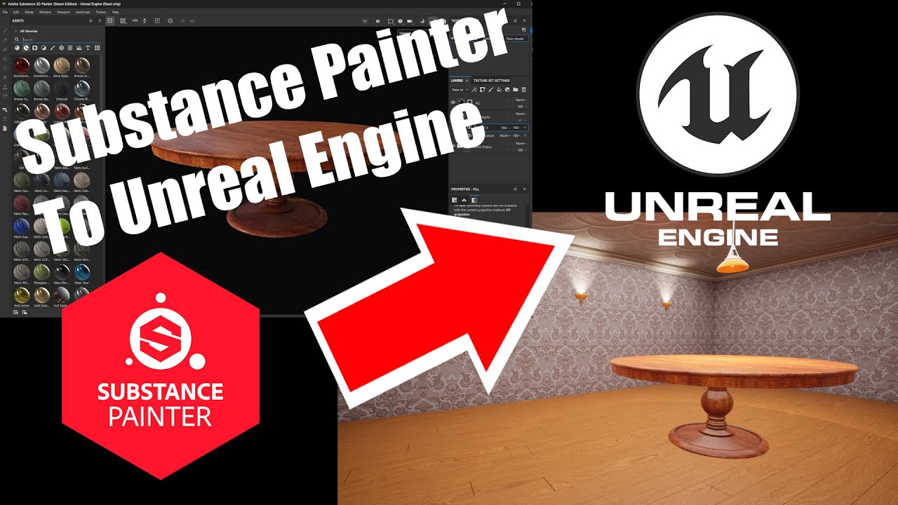 Importing Assets: Substance Painter To Unreal - YouTube