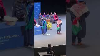 UC Berkeley graduate denied diploma for carrying Palestinian flag on stage #shorts