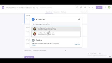 How to share Google Form as editor with other?| Add collaborators in Google Forms