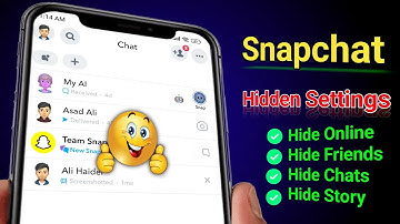 Snapchat hidden features 2024 /Hide Online/Hide Chat /Hide Friends Hide Story #snapchattipsandtricks