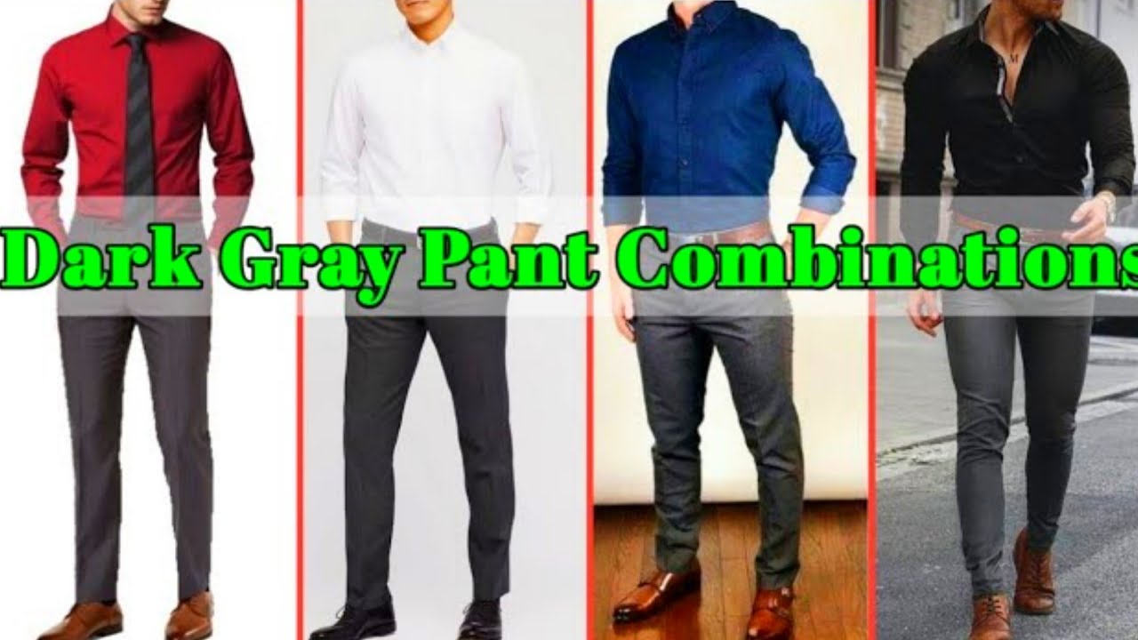 Buy Men's Stylish Premium Pant Shirt Combo - Grey, Black (KDB-2392636)