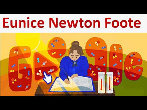 Eunice Newton Foote | Google Today's Doodle Eunice Newton Foote's 204th Birthday American scientist