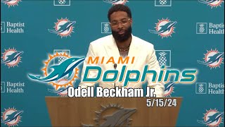 Odell Beckham Jr Condensed Interview Miami Dolphins Football & IMO