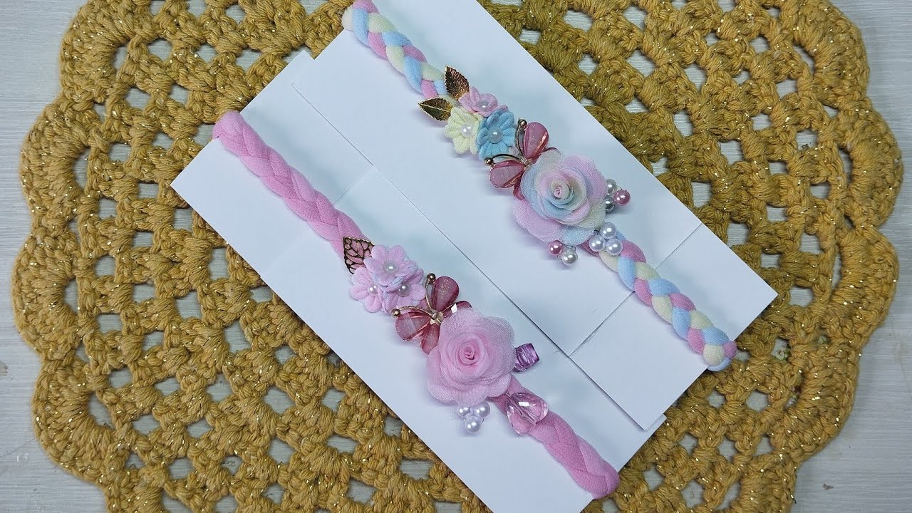 Tiara de bebê trançada com regulagem 🩷 + dicas. PAP fácil 🎀