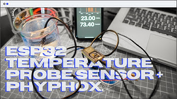 How to set up ESP32 temperature sensor w/ Phyphox datalogging app using Bluetooth & Arduino IDE?