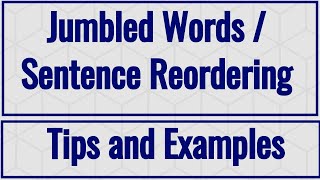 Jumbled Words Sentence Reordering Tips And Examples