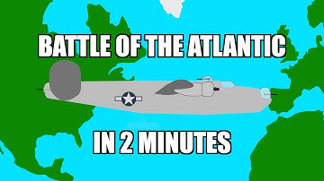 The Battle of the Atlantic - WW2 - in 2 Minutes