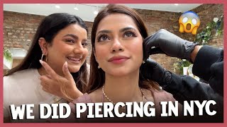 PIERCING DAY IN NYC 👻 || Nagma Mirajkar #Vlogs