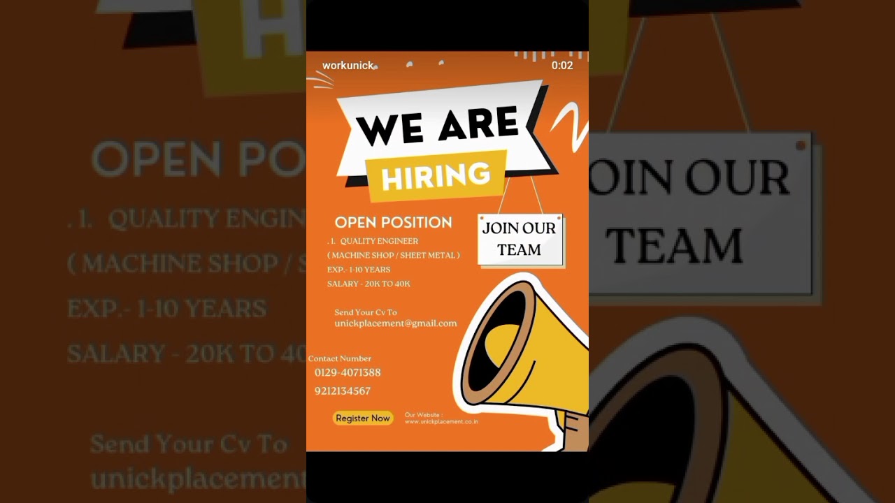 urgent Requirement for all type jobs vacancy 