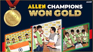 ALLEN celebrated Historical Triumph of its 4 Gold Medalists of IJSO 2021 | Kota Coaching Results 