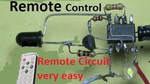 Remote control with 555 timer IC