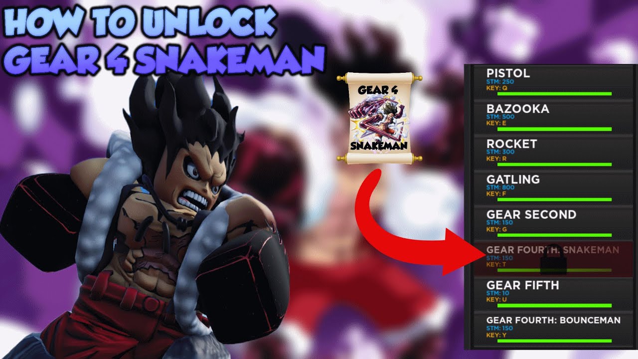 HOW TO BE LUFFY (GEAR 4 SNAKEMAN) IN ROBLOX!!!