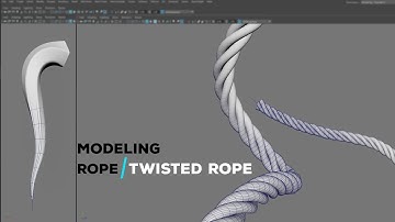 Autodesk Maya - how to create/model Twisted rope
