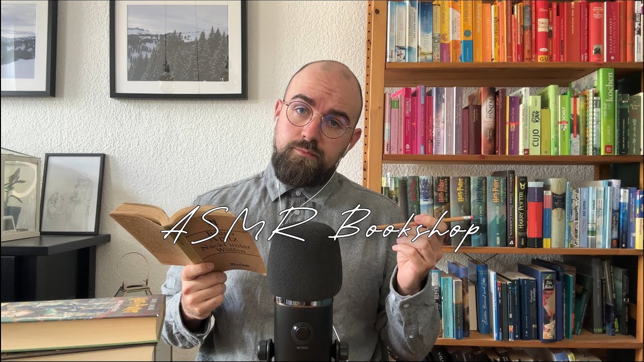 ASMR | Bookshop Roleplay📖 unhöflicher Verkäufer gibt dir tinlges (GER)