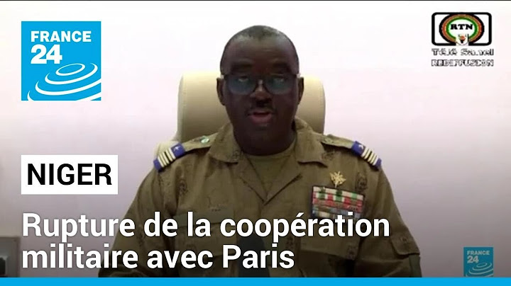Niger : la junte dénonce les accords de coopération militaire avec Paris • FRANCE 24