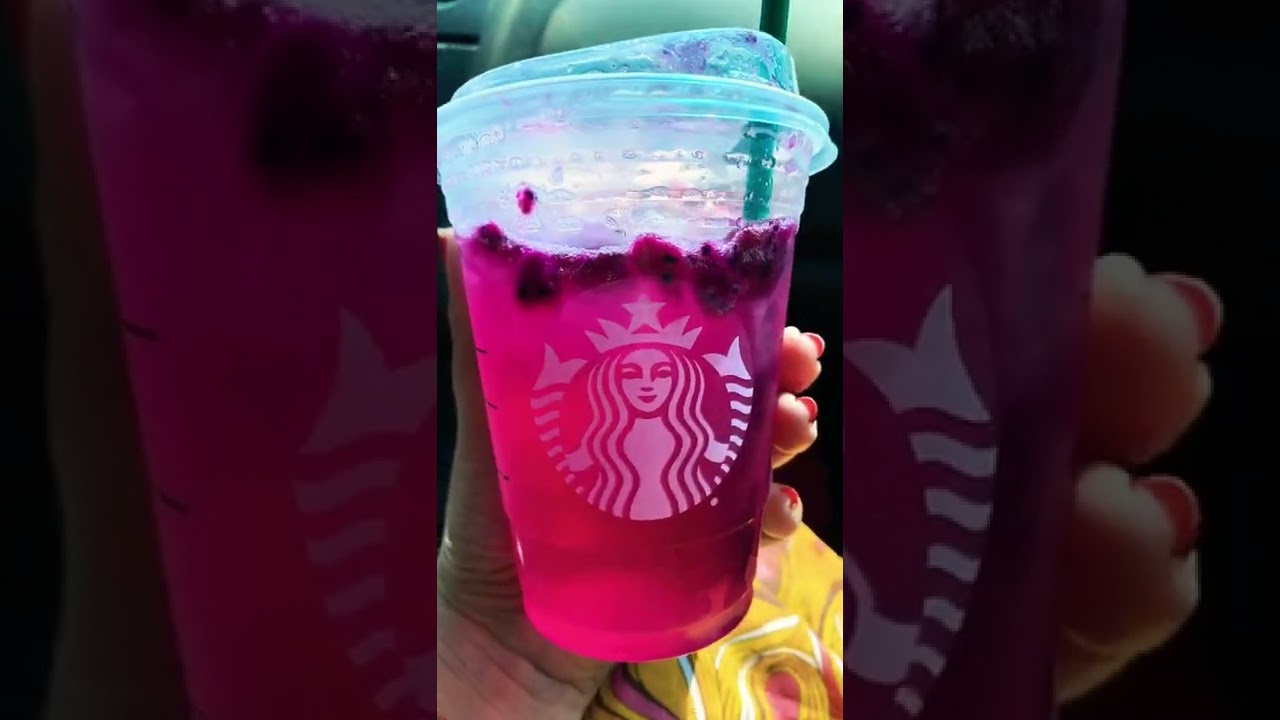 Starbucks Mango 🥭 drgnfruit ❤️
