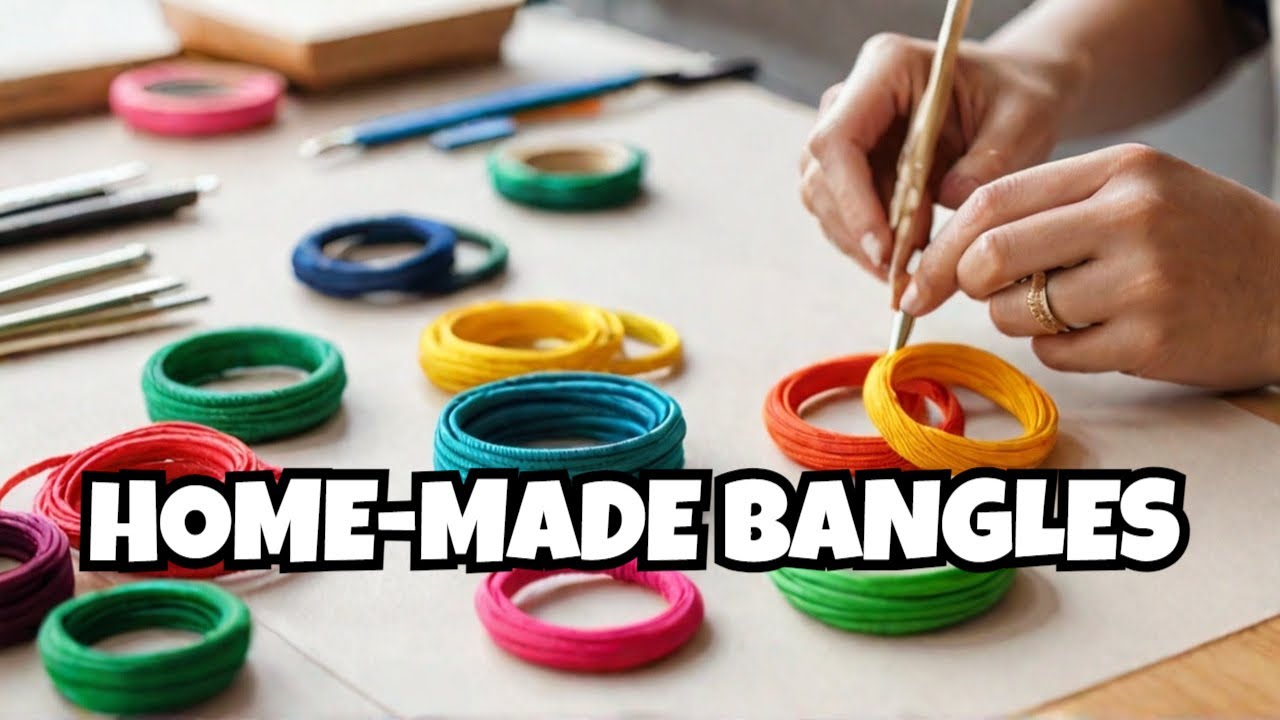 Thread Bangles Making Silk thread bangles Making| Designer bridal bangles making at home # ...