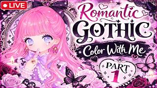 Famous Romantic Gothic 🖤 Relaxing Adult Coloring | Color With Me | Part 1 Net Worth