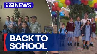 Thousands of children return to school in a day full of emotion | 9 News Australia