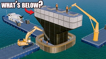How Are Underwater Foundations Built? – 3D Animation