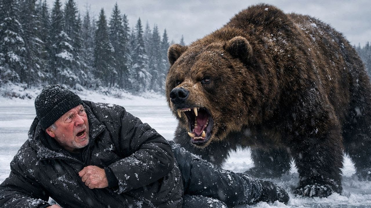 Staruszek uratował niedźwiadka z lodowatej rzeki. To, co zrobił potem, zszokowało wszystkich!