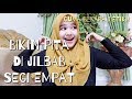 Cara Membuat Bunga Pada Jilbab Segi Empat