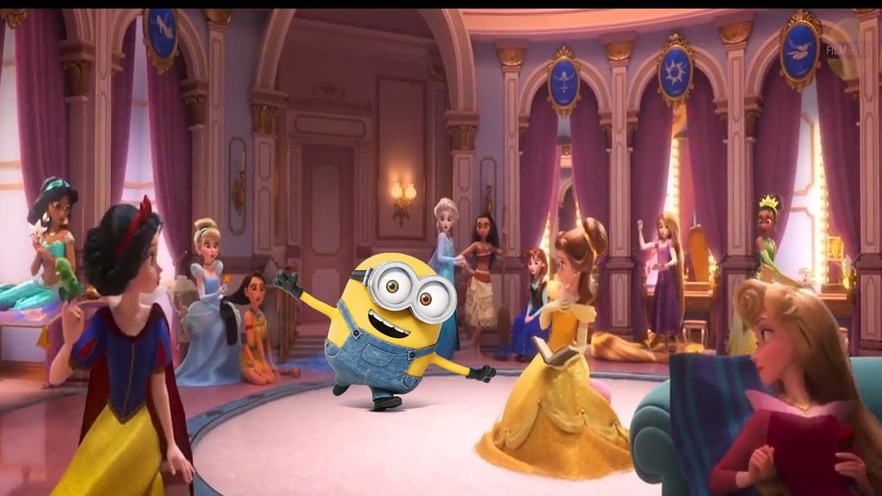 Disney Princesses Vs Minions King Bob Youtube