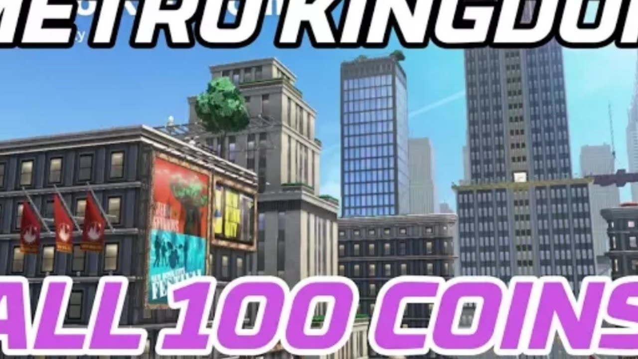 [Super Mario odyssey] All Metro Kingdom Coins (100 purple local coins)