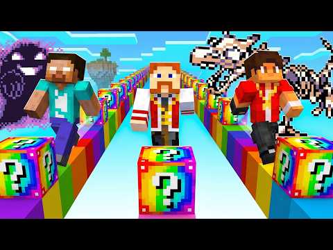 GLITCHED COBBLEMON LUCKY BLOCK RACE with FRIENDS in MINECRAFT