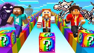 CORRIDA de LUCKY BLOCK BUGADO de COBBLEMON com AMIGOS no MINECRAFT